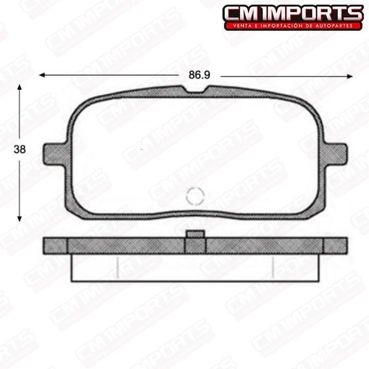 Pastillas traseras Glanza - GTX